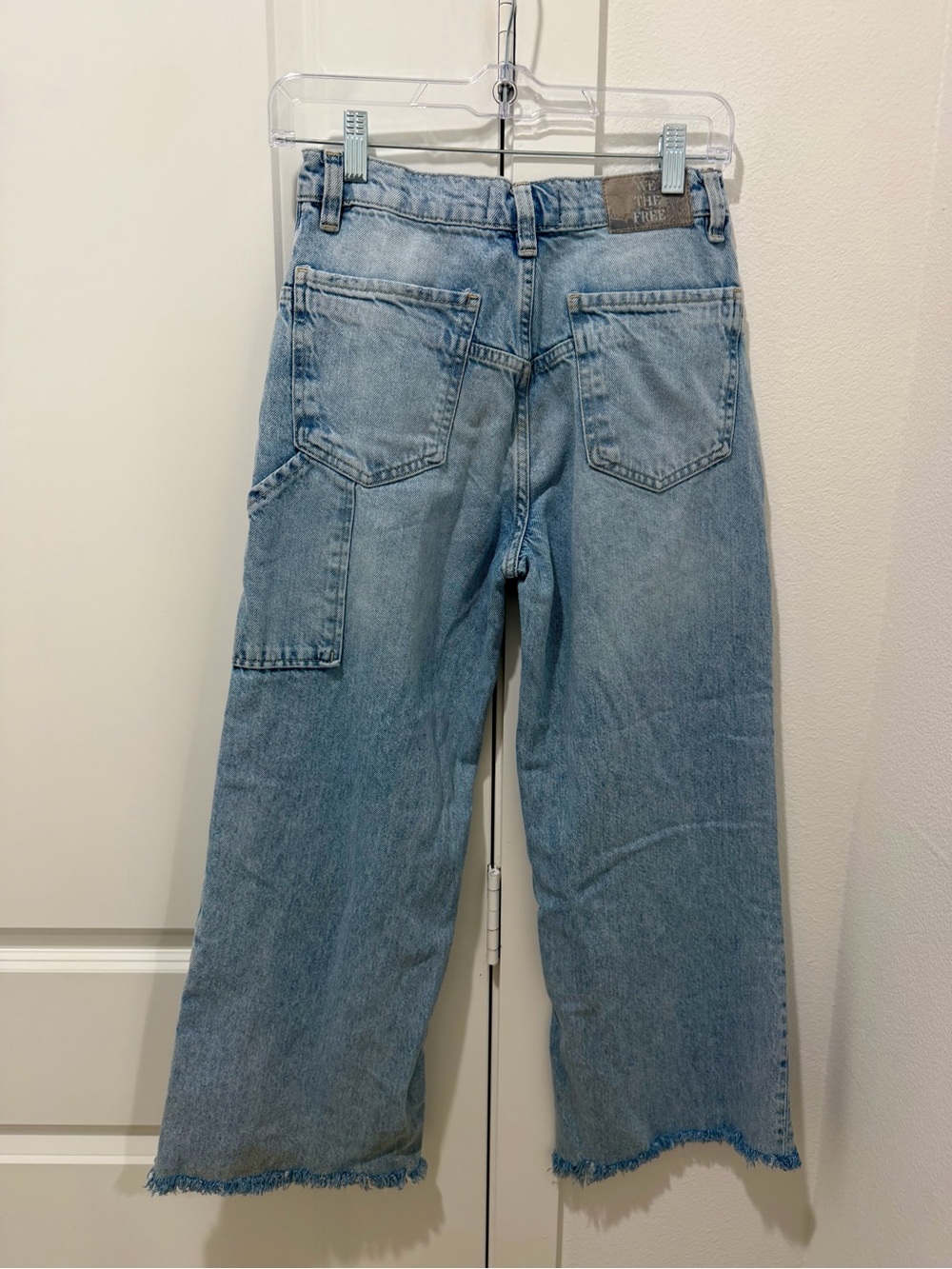 We The Free Tinsley Baggy High Rise Straight Leg Jeans in Light Blue - Picture 4 of 8